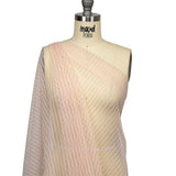 Embroidery Striped Tulle - Blush - Elsinore Collection