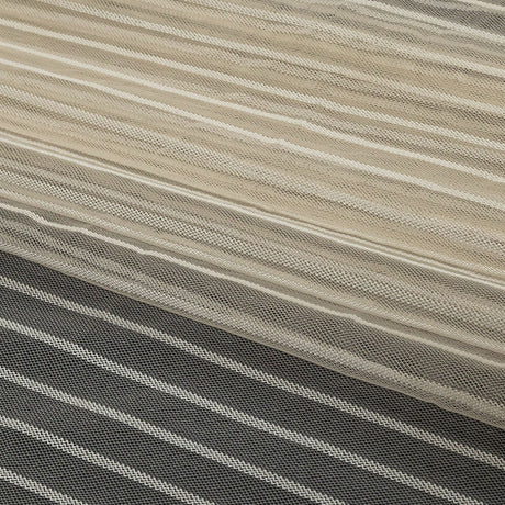 Embroidery Striped Tulle - Bridal Blush - Elsinore Collection
