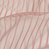 Embroidery Striped Tulle - Dusty Rose - Elsinore Collection