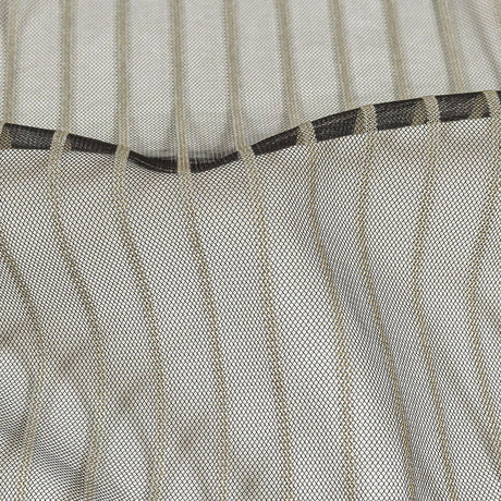 Embroidery Striped Tulle - Black and Gray - Elsinore Collection