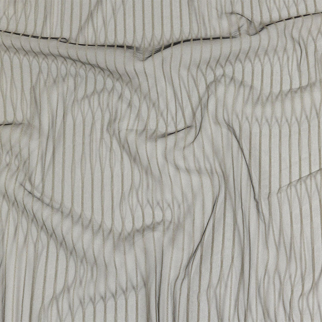 Embroidery Striped Tulle - Black and Gray - Elsinore Collection