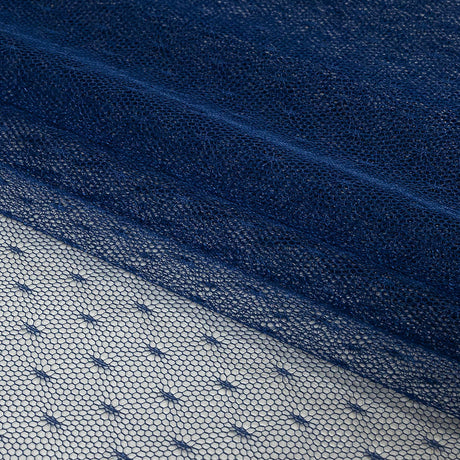 Point D'Esprit Tulle - Navy - Remi Collection