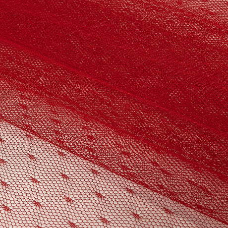 Point D'Esprit Tulle - Wine - Remi Collection