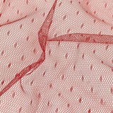 Point D'Esprit Tulle - Wine - Remi Collection