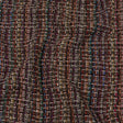 Italian Gray Brown, Burgundy and Multicolor Tweedy Plaid Blended Wool Woven