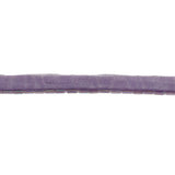 Vintage Purple Iris Bugle Beads on Dark Purple Trimming - 0.375"