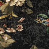 Mood Exclusive Charcoal Garden of Eden Stretch Cotton Sateen