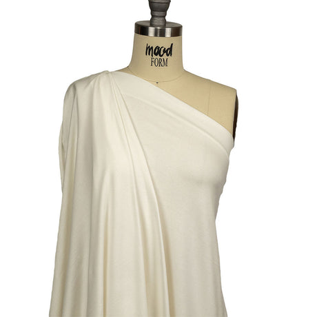 Whisper White Stretch Rayon Jersey