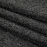 Charcoal Heathered Polyester Waffle Sweater Knit