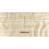 Pale Gold and Ivory Striped Polyester Woven