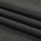 Gray and Beige Pinstriped Cotton and Polyester Suiting