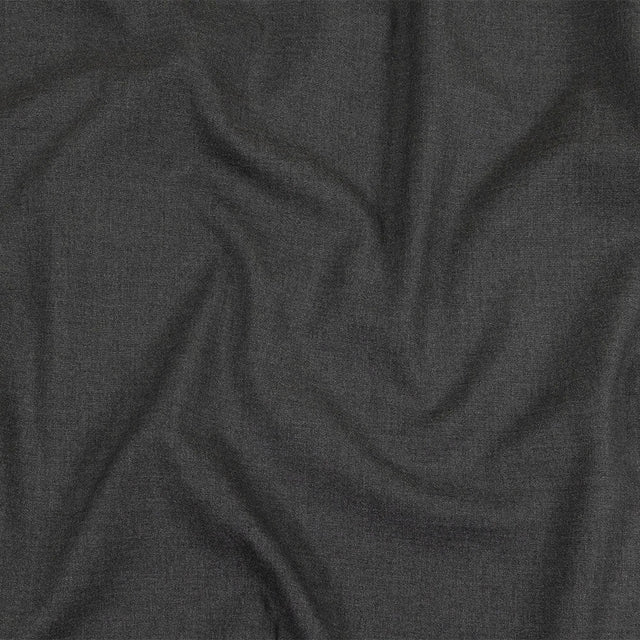 Heathered Gray Stretch Polyester Suiting