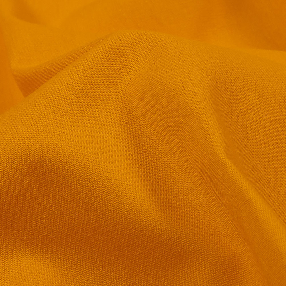 Golden Yellow Polyester and Cotton Poplin