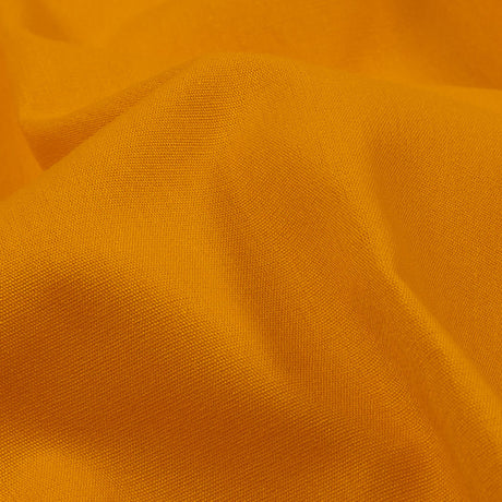 Golden Yellow Polyester and Cotton Poplin