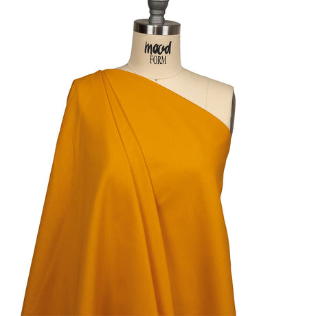 Golden Yellow Polyester and Cotton Poplin