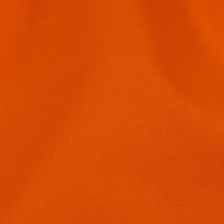 Carrot Polyester and Cotton Poplin