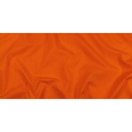 Carrot Polyester and Cotton Poplin