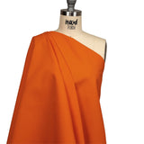 Carrot Polyester and Cotton Poplin