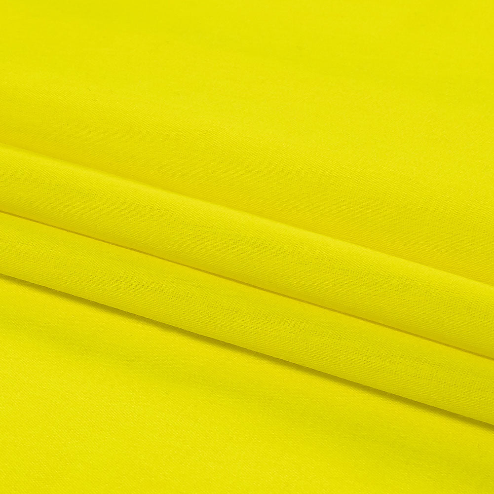 Hi-Vis Safety Yellow Polyester and Cotton Poplin