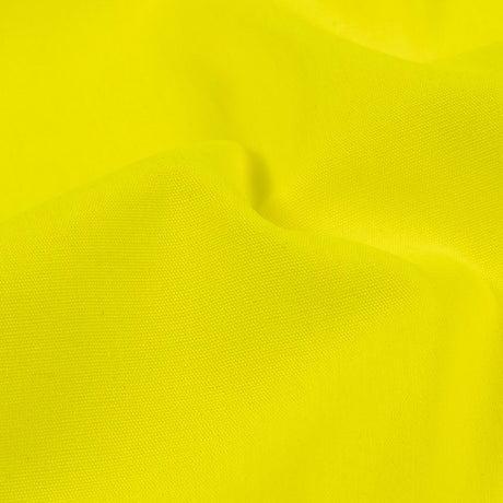 Hi-Vis Safety Yellow Polyester and Cotton Poplin