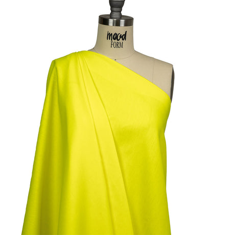 Hi-Vis Safety Yellow Polyester and Cotton Poplin