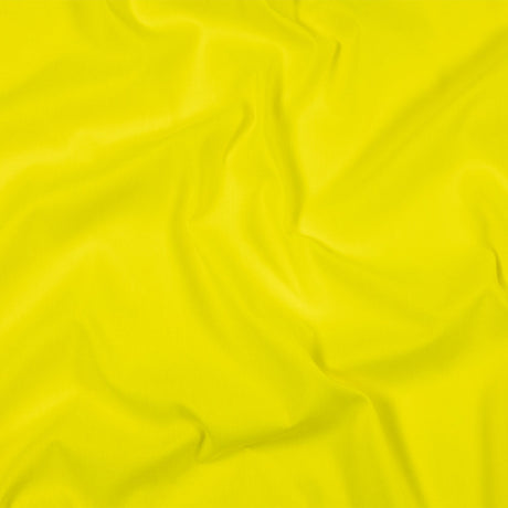 Hi-Vis Safety Yellow Polyester and Cotton Poplin