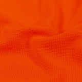 Hi-Vis Neon Orange Polyester Pique Knit