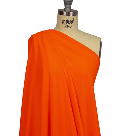 Hi-Vis Neon Orange Polyester Pique Knit