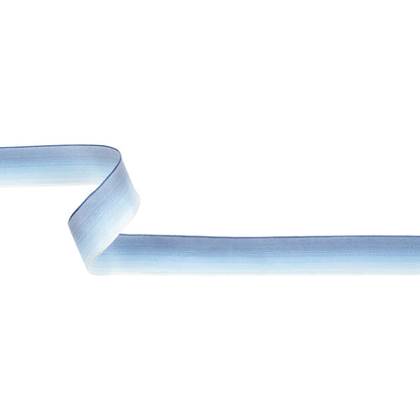 Blue Ombre Wire Edged Ribbon - 0.875"