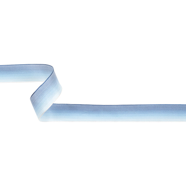 Blue Ombre Wire Edged Ribbon - 0.875"