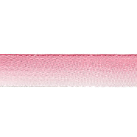 Light Pink and White Ombre Wire Edged Ribbon - 0.875"