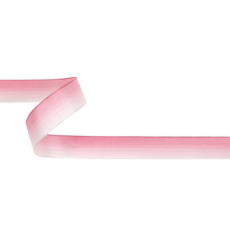 Light Pink and White Ombre Wire Edged Ribbon - 0.875"