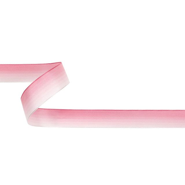 Light Pink and White Ombre Wire Edged Ribbon - 0.875"