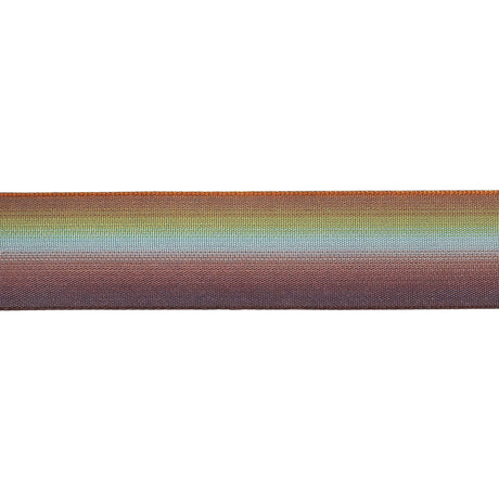 Gold and Green Ombre Wire Edged Ribbon - 0.875"