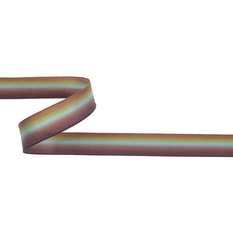 Gold and Green Ombre Wire Edged Ribbon - 0.875"