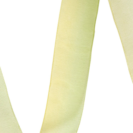 Sheer Yellow and Green Ombre Ribbon - 0.875"
