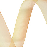 Sheer Yellow and Orange Ombre Ribbon - 0.875"