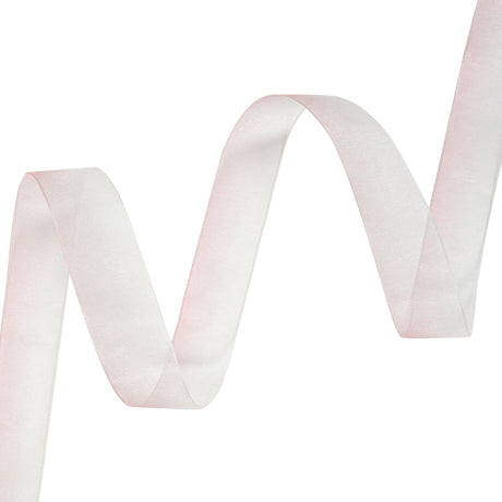 Sheer Pink and White Alyssum Ombre Ribbon - 0.875"