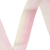 Sheer Yellow and Hot Pink Ombre Ribbon - 0.875"