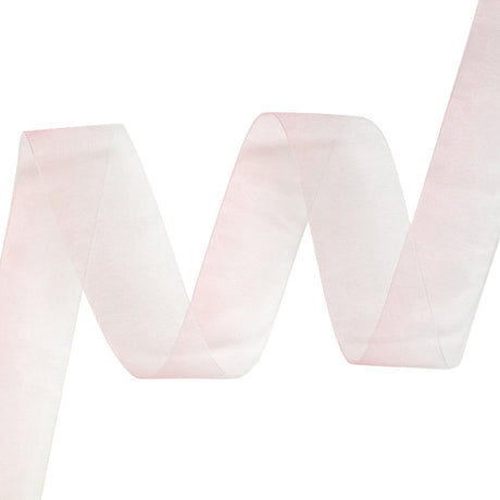 Sheer Pink and White Alyssum Ombre Ribbon - 1.5"
