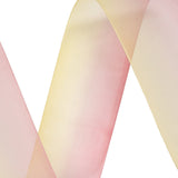 Sheer Yellow and Hot Pink Ombre Ribbon - 1.5"