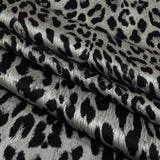 Mood Exclusive Italian White and Black Leopard Silk Charmeuse Panel