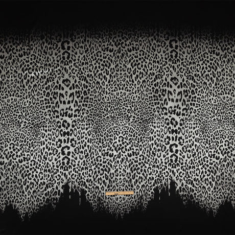 Mood Exclusive Italian White and Black Leopard Silk Charmeuse Panel
