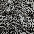 Mood Exclusive Italian White and Black Leopard Silk Charmeuse Panel
