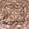 Mood Exclusive Italian Beige, Taupe and Gold Bridles and Reins Silk Charmeuse Panel
