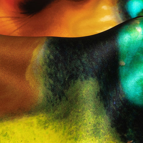 Mood Exclusive Italian Rainbow Floral Splash Silk Charmeuse