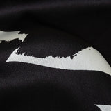 Mood Exclusive Italian White and Black Brushstrokes Silk Charmeuse