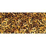 Mood Exclusive Italian Black and Gold Ornate Swirls Silk Charmeuse