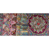 Mood Exclusive Italian Purple, Pink and Teal Medallion Silk Charmeuse Panel