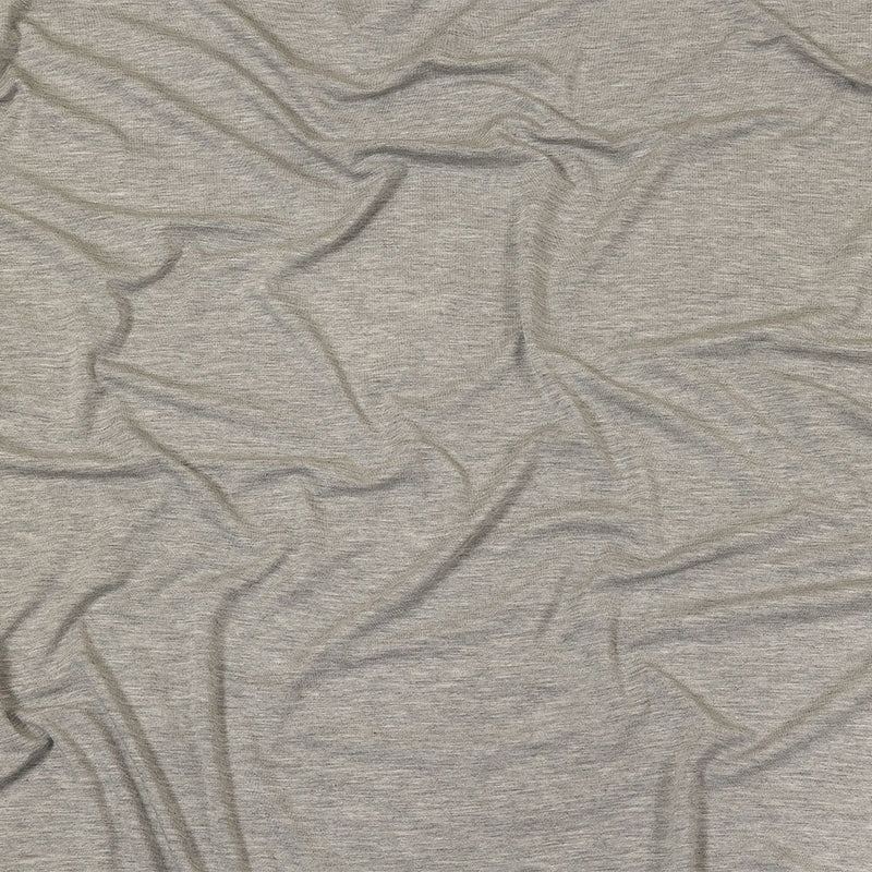 Ultra-Soft Rayon Jersey - Heathered Gray - Cyrus Collection
